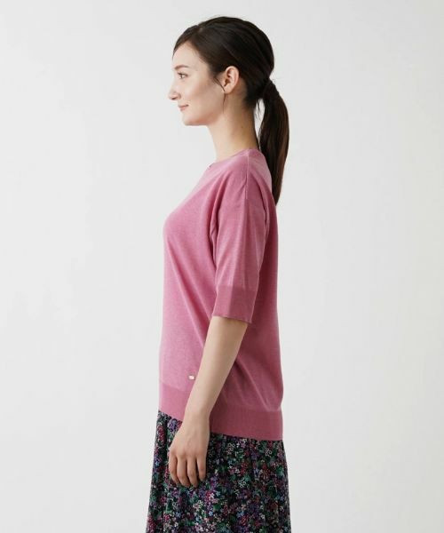 Leilian / レリアン ニット・セーター | コットン混半そでニット | 詳細14