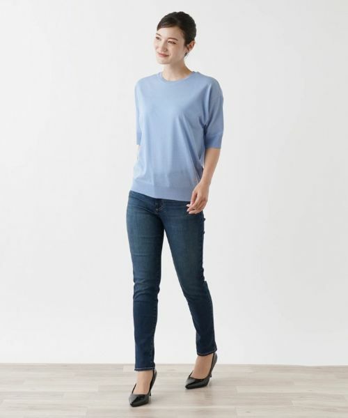 Leilian / レリアン ニット・セーター | コットン混半そでニット | 詳細7