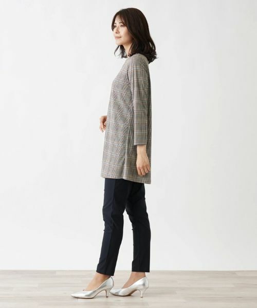 Leilian / レリアン カットソー | グレンチェックカットソー | 詳細2