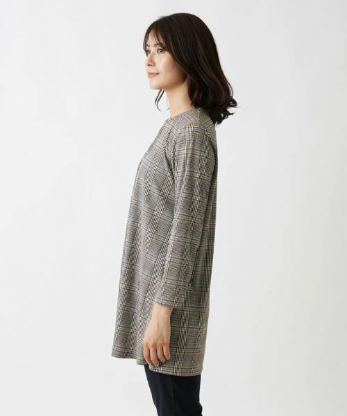 Leilian / レリアン カットソー | グレンチェックカットソー | 詳細5