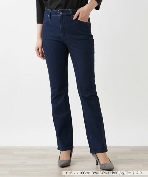 レリアン　デニムパンツ ストレートデニムパンツ【L JEANS】 | Leilian (Women