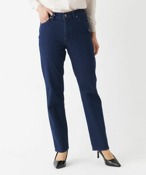 Leilian / レリアン デニムパンツ | MAXFIT DENIM(ネイビー系)