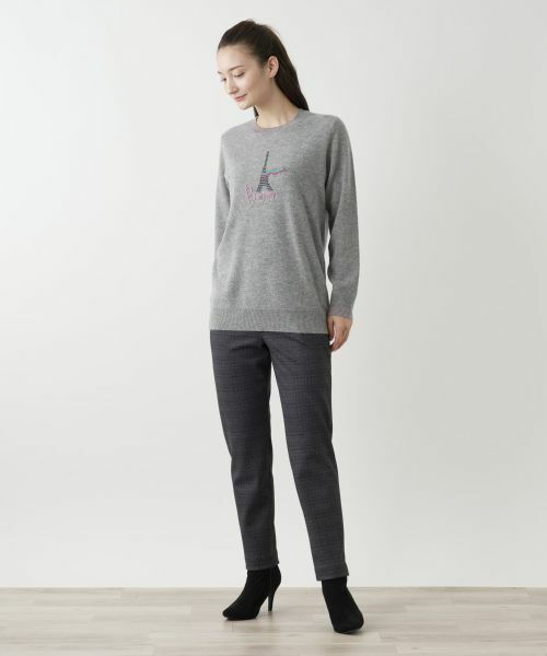 Leilian / レリアン その他パンツ | 裏起毛チェックパンツ | 詳細1