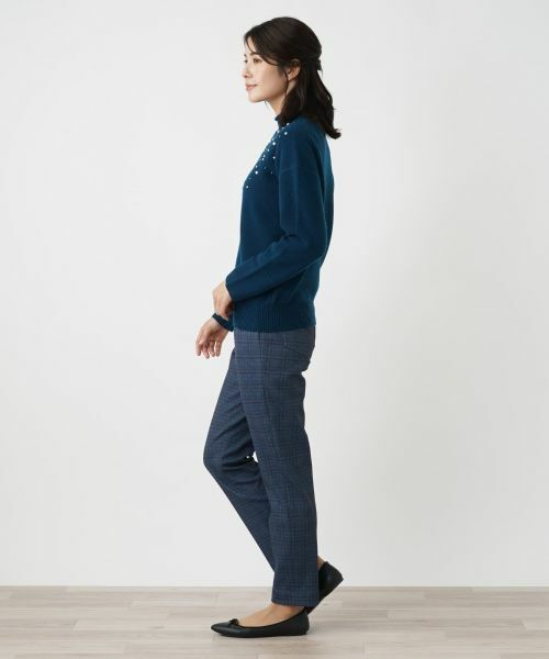 Leilian / レリアン その他パンツ | 裏起毛チェックパンツ | 詳細7