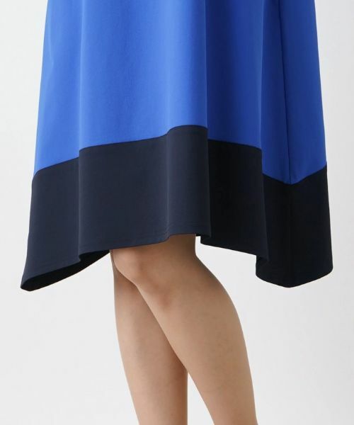 Leilian / レリアン シャツ・ブラウス | バイカラー半袖チュニックブラウス | 詳細10
