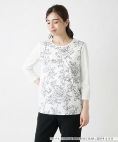 Leilian / レリアン カットソー | フラワー柄カットソー【ROCHAS Premiere】