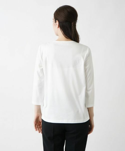 Leilian / レリアン カットソー | フラワー柄カットソー【ROCHAS Premiere】 | 詳細10