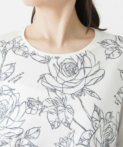 Leilian / レリアン カットソー | フラワー柄カットソー【ROCHAS Premiere】 | 詳細11