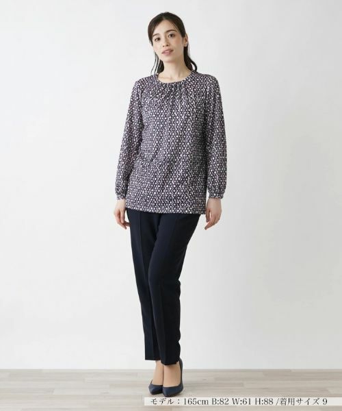 Leilian / レリアン カットソー | 総柄カットソー【ROCHAS Premiere】 | 詳細4