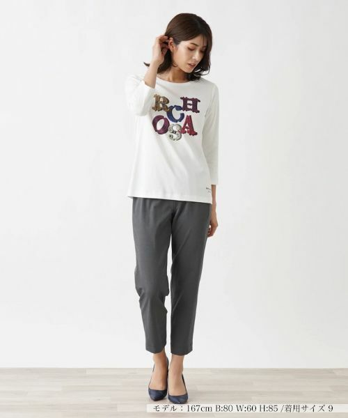 Leilian / レリアン カットソー | ロゴカットソー【ROCHAS Premiere】 | 詳細1