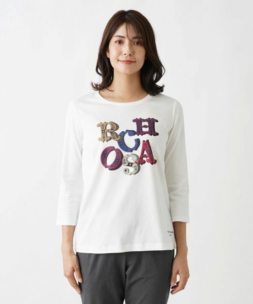 Leilian / レリアン カットソー | ロゴカットソー【ROCHAS Premiere】 | 詳細4