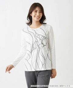 Leilian / レリアン カットソー | デザインカットソー【ROCHAS Premiere】