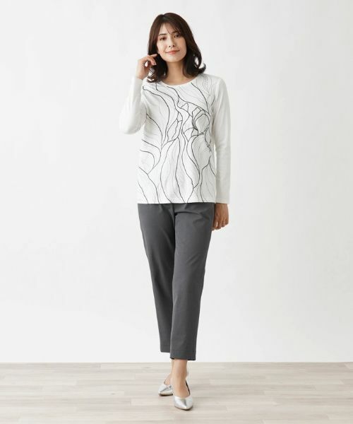 Leilian / レリアン カットソー | デザインカットソー【ROCHAS Premiere】 | 詳細1