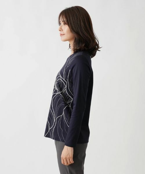 Leilian / レリアン カットソー | デザインカットソー【ROCHAS Premiere】 | 詳細9