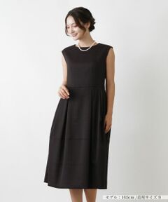 Leilian / レリアン ドレス | 幾何学模様ノースリーブワンピース