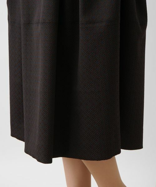Leilian / レリアン ドレス | 幾何学模様ノースリーブワンピース | 詳細11