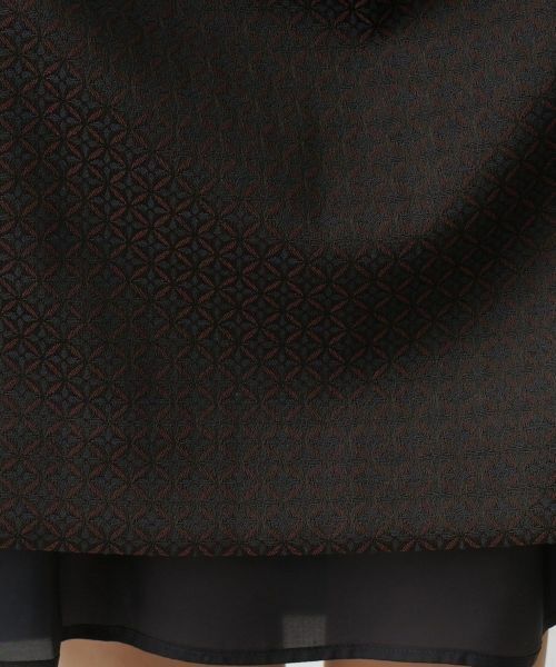 Leilian / レリアン ドレス | 幾何学模様ノースリーブワンピース | 詳細12