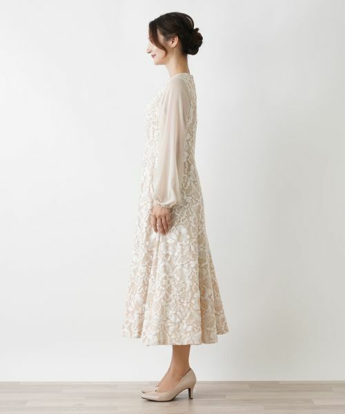 セール】 【店舗人気】ボタニカルレースワンピース （ドレス