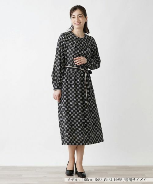 Leilian / レリアン ドレス | 洗える総柄ワンピース【ROCHAS Premiere】 | 詳細1