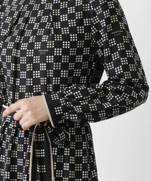 Leilian / レリアン ドレス | 洗える総柄ワンピース【ROCHAS Premiere】 | 詳細10