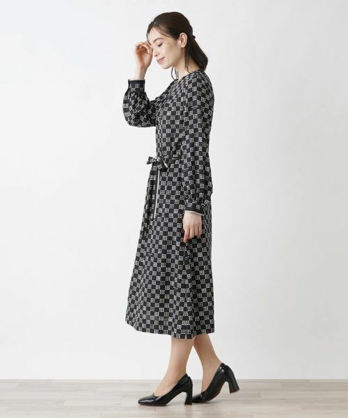 Leilian / レリアン ドレス | 洗える総柄ワンピース【ROCHAS Premiere】 | 詳細2