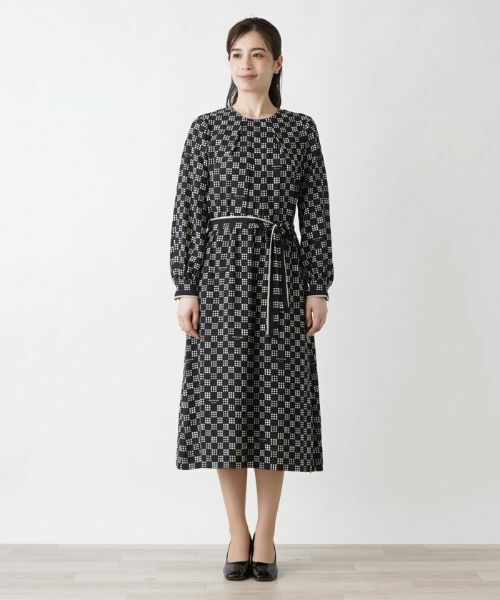 Leilian / レリアン ドレス | 洗える総柄ワンピース【ROCHAS Premiere】 | 詳細5