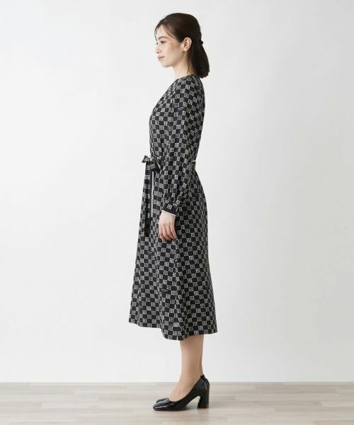 Leilian / レリアン ドレス | 洗える総柄ワンピース【ROCHAS Premiere】 | 詳細6