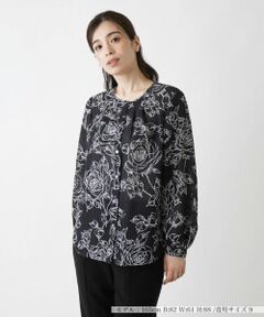 Leilian / レリアン シャツ・ブラウス | ノーカラーブラウス【ROCHAS Premiere】