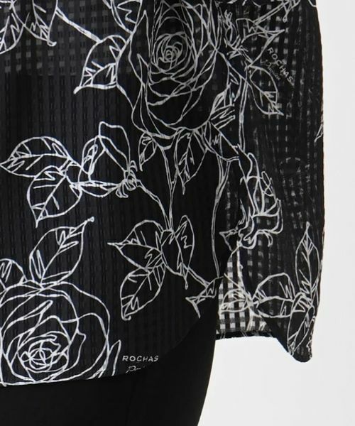 Leilian / レリアン シャツ・ブラウス | ノーカラーブラウス【ROCHAS Premiere】 | 詳細11