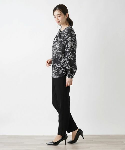 Leilian / レリアン シャツ・ブラウス | ノーカラーブラウス【ROCHAS Premiere】 | 詳細2