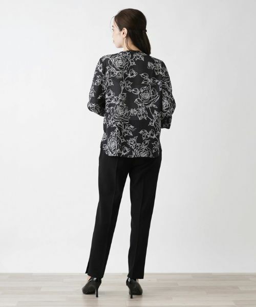 Leilian / レリアン シャツ・ブラウス | ノーカラーブラウス【ROCHAS Premiere】 | 詳細3