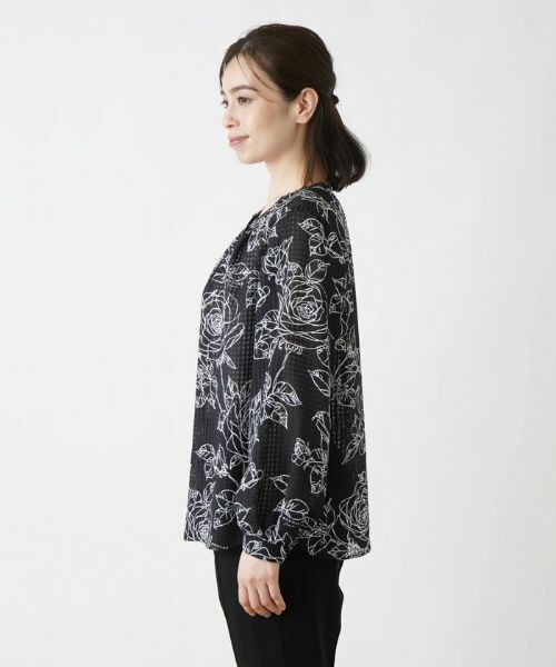 Leilian / レリアン シャツ・ブラウス | ノーカラーブラウス【ROCHAS Premiere】 | 詳細5