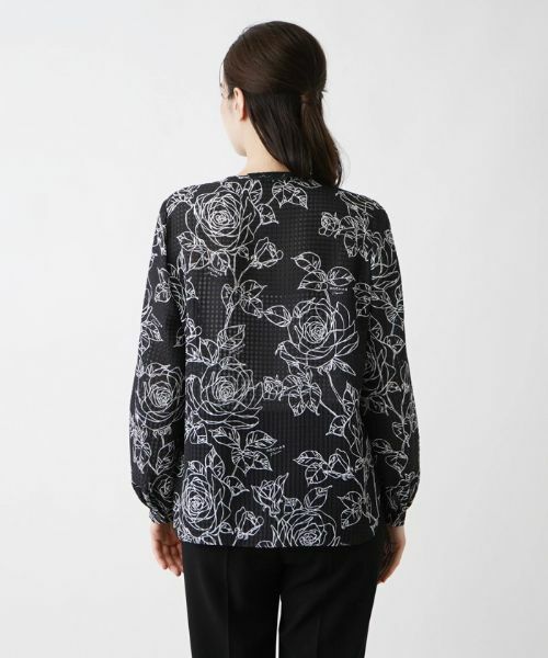 Leilian / レリアン シャツ・ブラウス | ノーカラーブラウス【ROCHAS Premiere】 | 詳細6