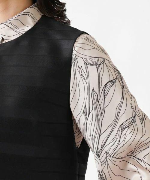 Leilian / レリアン テーラードジャケット | ミディ丈ベスト【ROCHAS Premiere】 | 詳細10