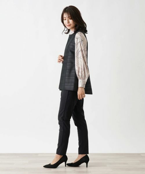 Leilian / レリアン テーラードジャケット | ミディ丈ベスト【ROCHAS Premiere】 | 詳細2