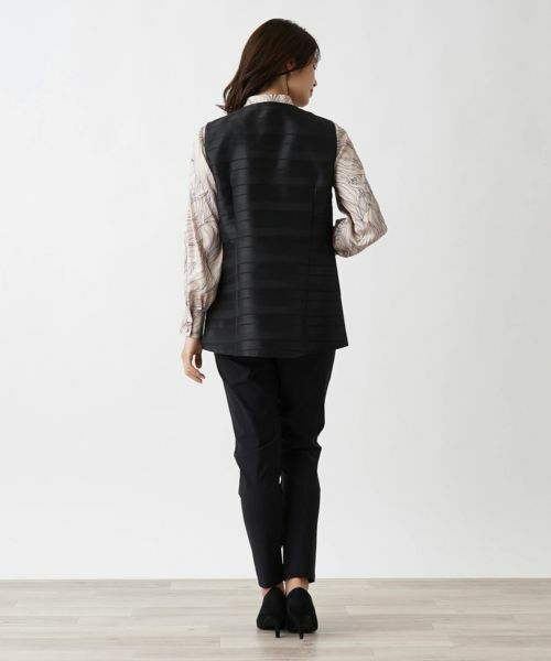 Leilian / レリアン テーラードジャケット | ミディ丈ベスト【ROCHAS Premiere】 | 詳細3