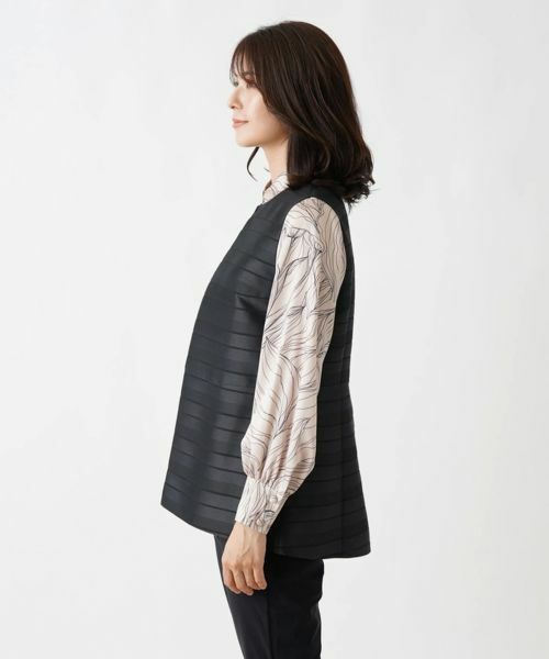 Leilian / レリアン テーラードジャケット | ミディ丈ベスト【ROCHAS Premiere】 | 詳細5