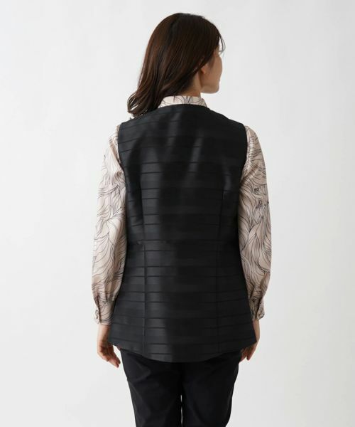 Leilian / レリアン テーラードジャケット | ミディ丈ベスト【ROCHAS Premiere】 | 詳細6