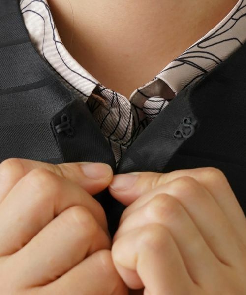 Leilian / レリアン テーラードジャケット | ミディ丈ベスト【ROCHAS Premiere】 | 詳細8