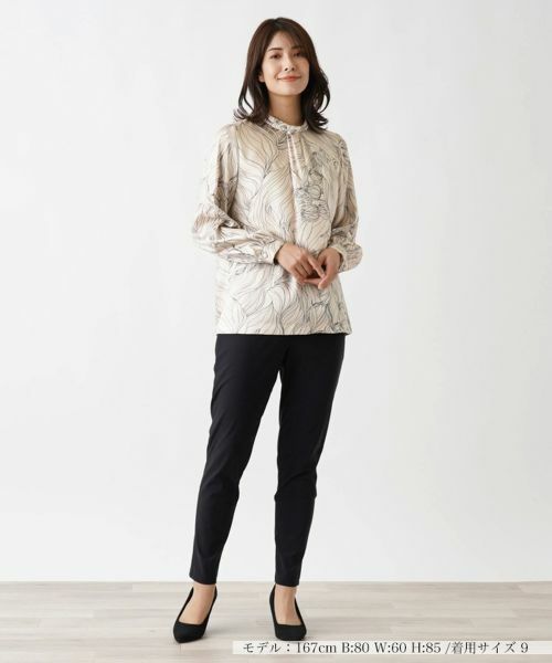 Leilian / レリアン シャツ・ブラウス | フラワーデザインブラウス【ROCHAS Premiere】 | 詳細1