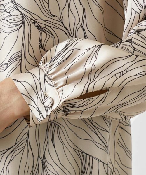 Leilian / レリアン シャツ・ブラウス | フラワーデザインブラウス【ROCHAS Premiere】 | 詳細11