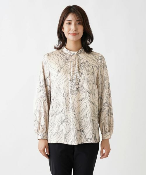 Leilian / レリアン シャツ・ブラウス | フラワーデザインブラウス【ROCHAS Premiere】 | 詳細4