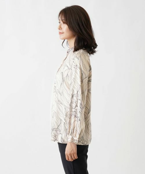 Leilian / レリアン シャツ・ブラウス | フラワーデザインブラウス【ROCHAS Premiere】 | 詳細5