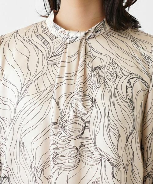 Leilian / レリアン シャツ・ブラウス | フラワーデザインブラウス【ROCHAS Premiere】 | 詳細7