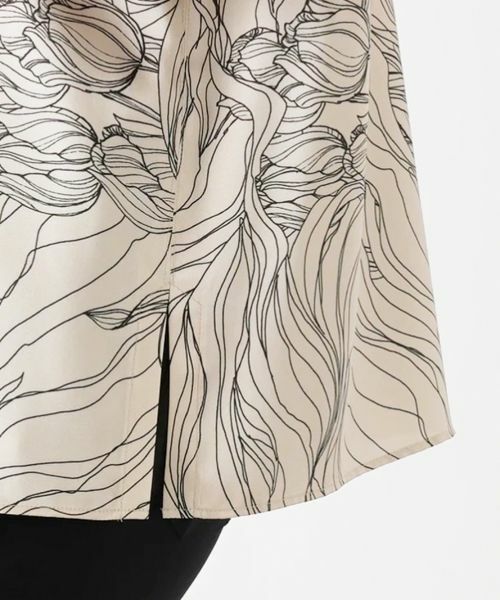 Leilian / レリアン シャツ・ブラウス | フラワーデザインボウタイブラウス【ROCHAS Premiere】 | 詳細12