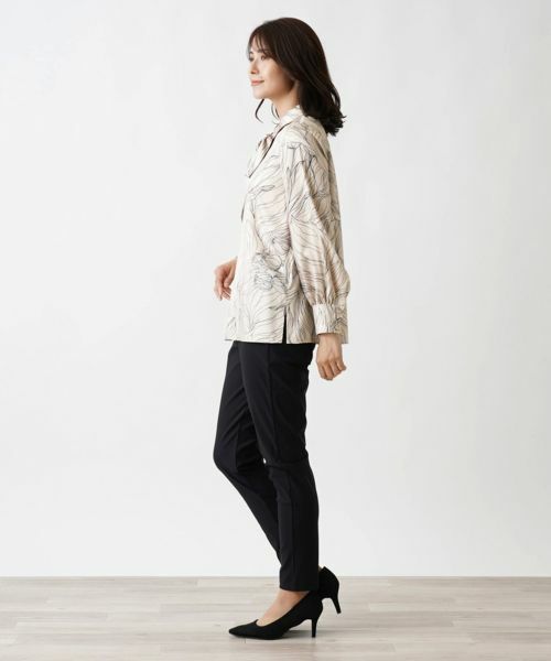 Leilian / レリアン シャツ・ブラウス | フラワーデザインボウタイブラウス【ROCHAS Premiere】 | 詳細2