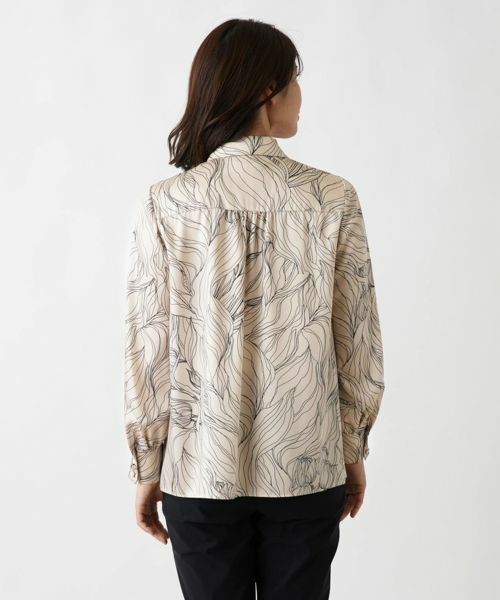 Leilian / レリアン シャツ・ブラウス | フラワーデザインボウタイブラウス【ROCHAS Premiere】 | 詳細7