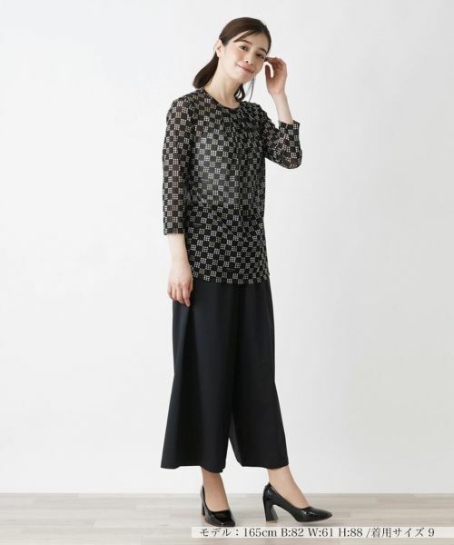 Leilian / レリアン カットソー | 総柄プルオーバー【ROCHAS Premiere】 | 詳細1