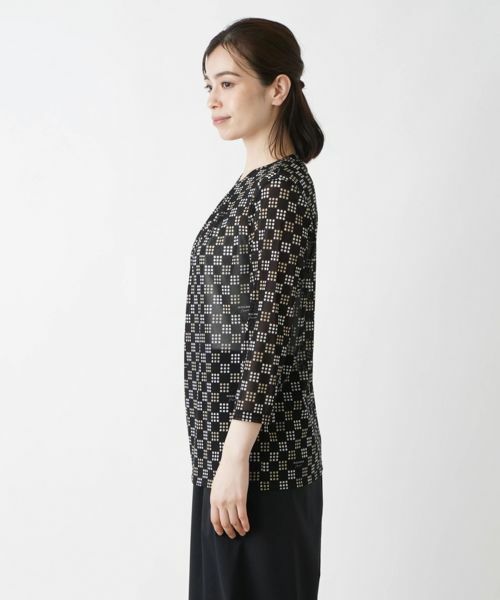 Leilian / レリアン カットソー | 総柄プルオーバー【ROCHAS Premiere】 | 詳細5