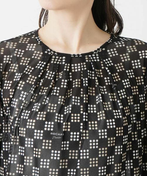Leilian / レリアン カットソー | 総柄プルオーバー【ROCHAS Premiere】 | 詳細7